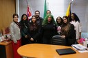 Alunos do Senac Catanduva visitam a sede da Câmara; Jovens foram recebidos pela vereadora Taise Braz