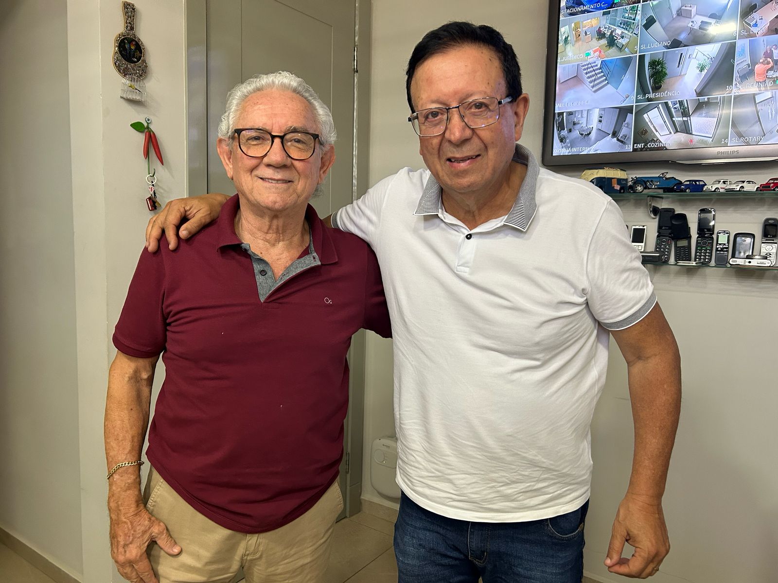 Dr. Sinval Malheiros é recebido pelo presidente do Sincomércio, Ivo Pinfildi