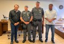 Prefeito e presidente da Câmara recebem o novo Comandante do 30º BPM/I, Tenente Coronel PM Cheruti Prefeito e presidente da Câmara recebem o novo Comandante do 30º BPM/I, Tenente Coronel PM Cheruti